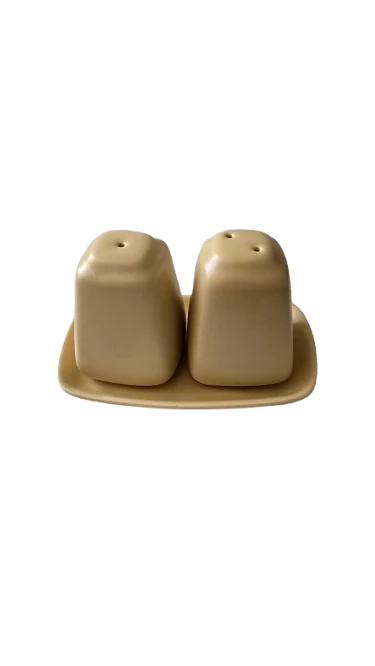 Set pentru sare/piper, 12.5 cm, Crem mat
