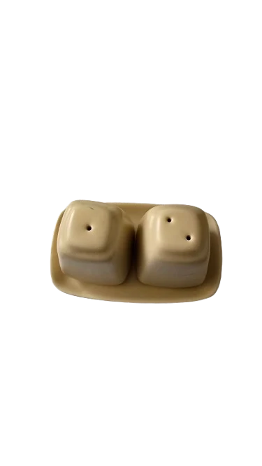 Set pentru sare/piper, 12,5 cm, CESIRO, Crem, Mat, imagine 4