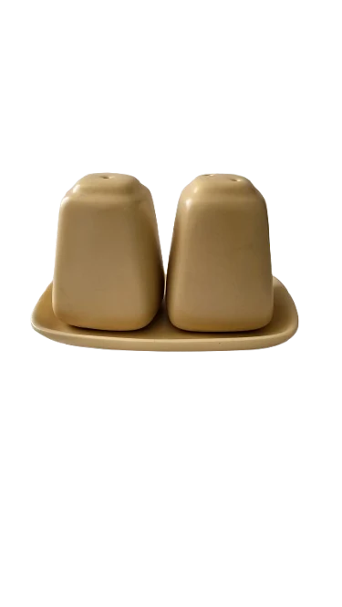 Set pentru sare/piper, 12,5 cm, CESIRO, Crem, Mat, imagine 5