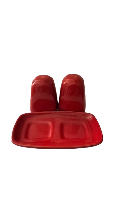 Set pentru sare/piper, 12,5 cm, Rosu, imagine 2