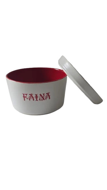 Δοχείο για αλεύρι, 700 ml, Cesiro, λευκό/κόκκινο