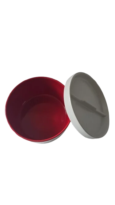 Δοχείο για αλεύρι, 700 ml, Cesiro, λευκό/κόκκινο 5