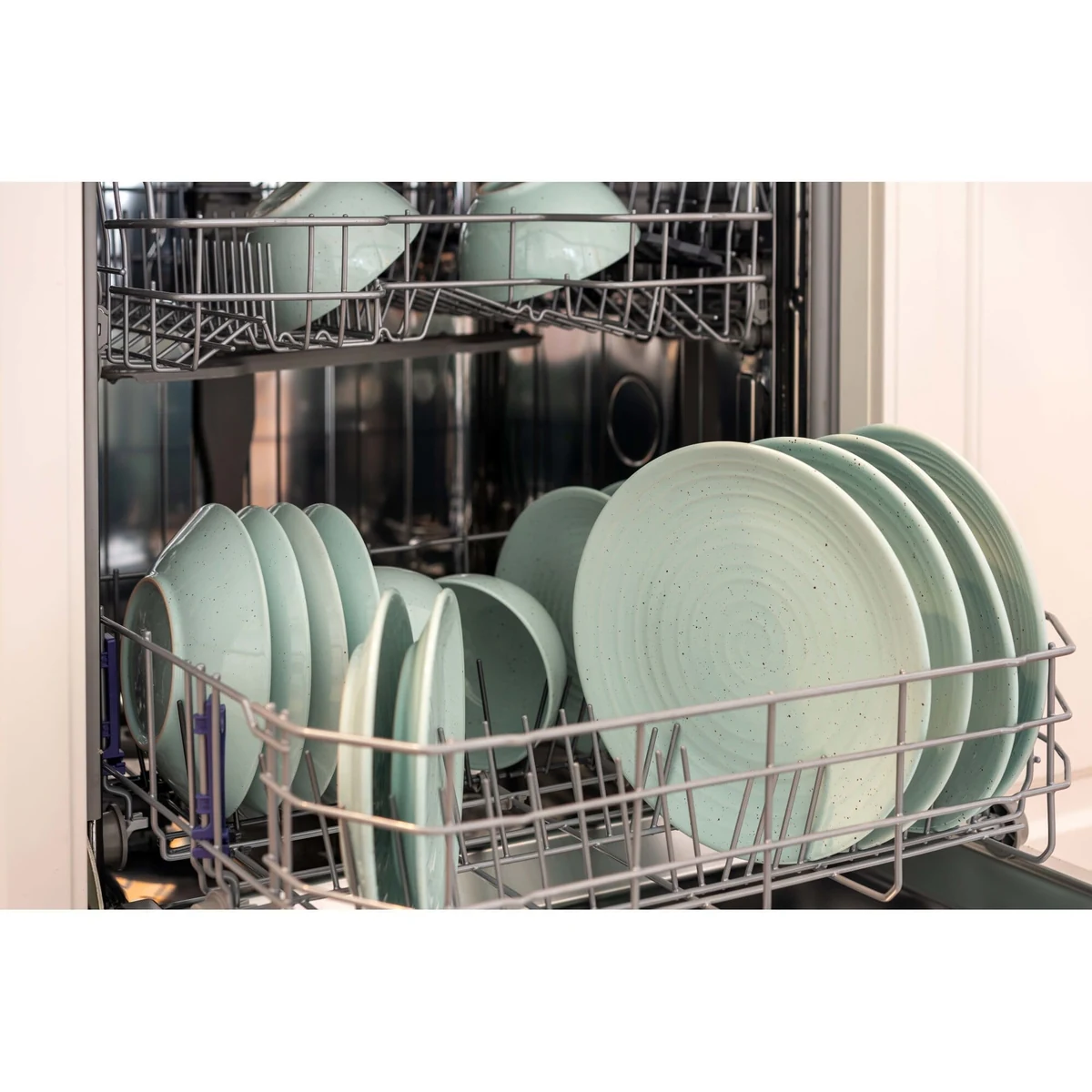 Set farfurii 16 piese, 4 persoane, marine peppermint, vernil, imagine 4