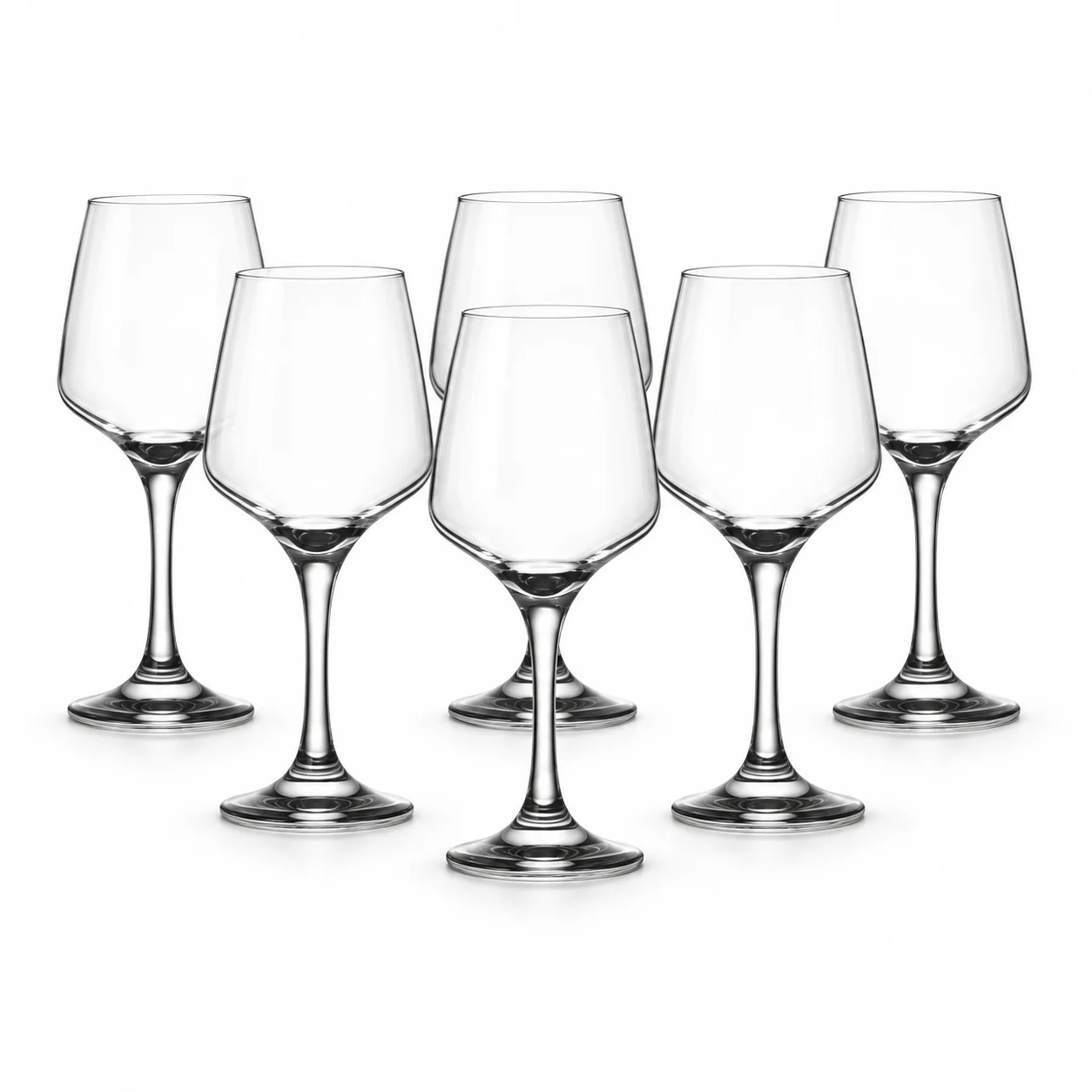 Set 6 pahare, 310 ml, Sticla, Cesiro