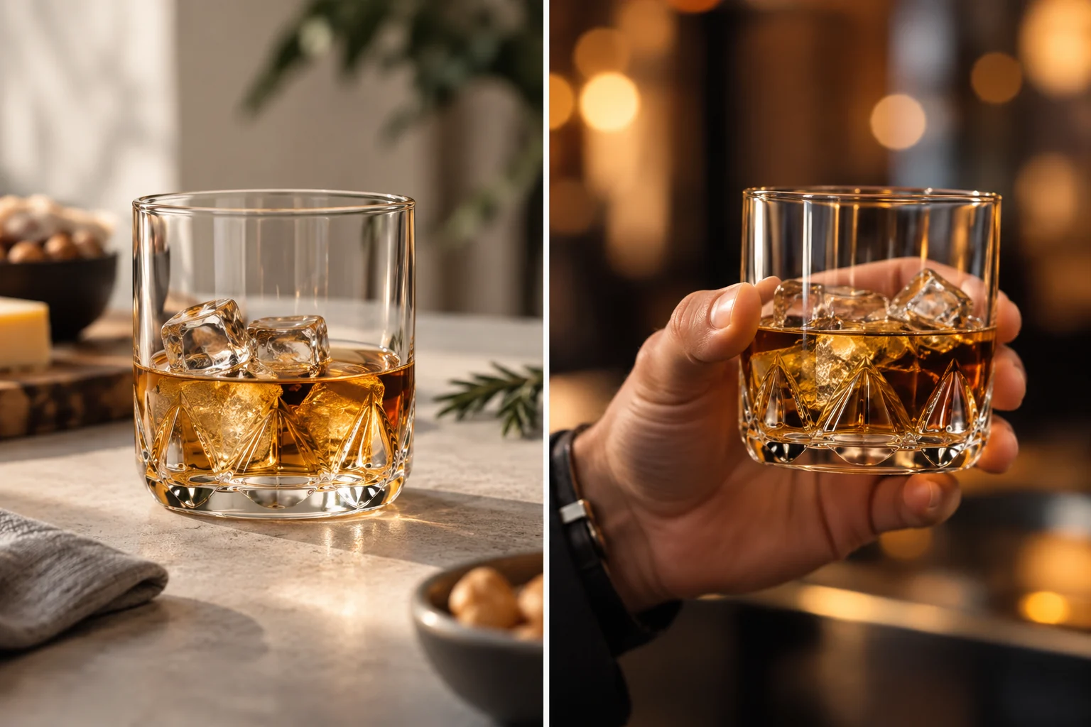Set 6 pahare whiskey, 300 ml, Sticla, Cesiro 2