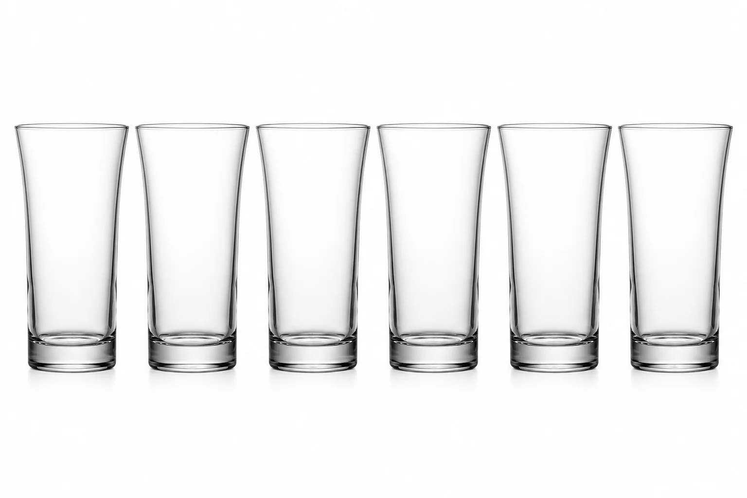 Set 6 pahare, 475 ml, Sticla, Cesiro