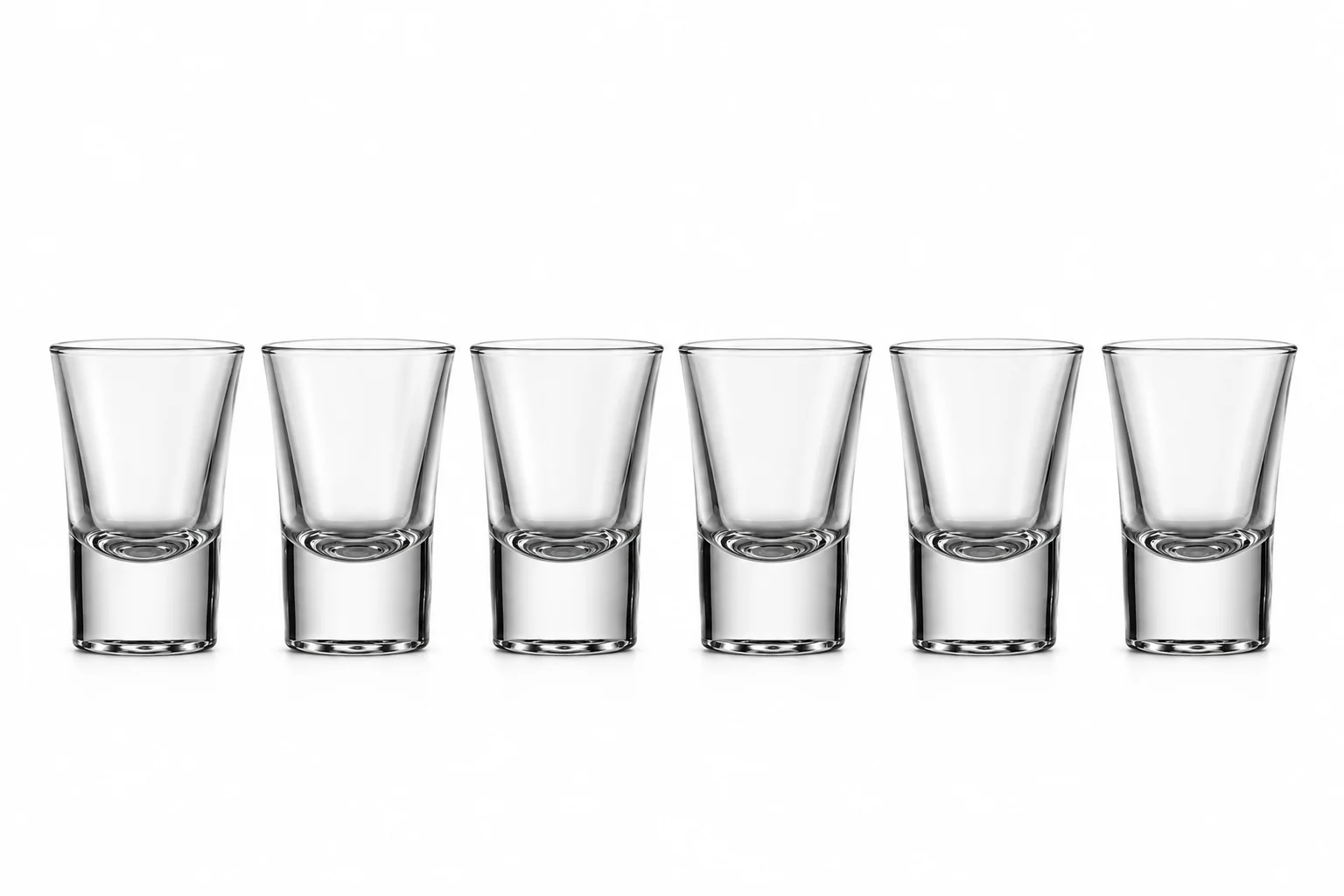 Set 6 pahare de shot, 34 ml, Sticla, Cesiro