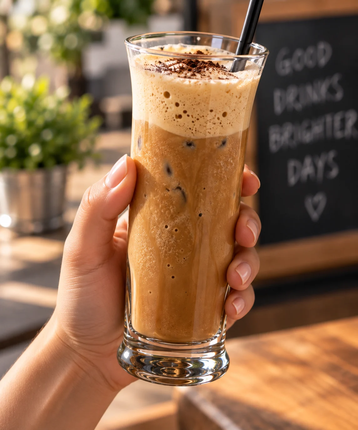 Set 6 pahare frappe, 290 ml, Sticla, Cesiro 2