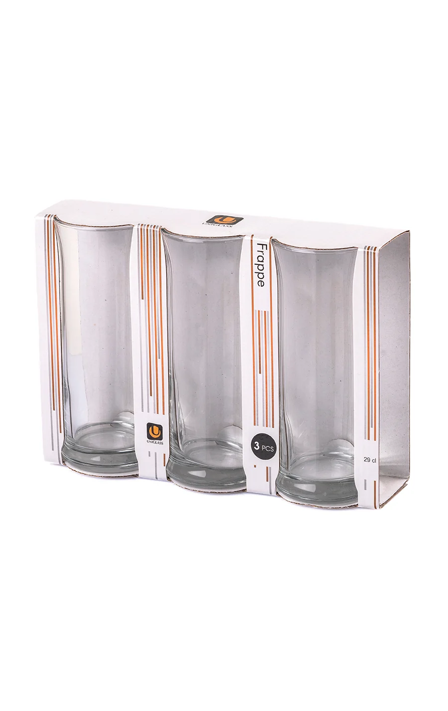 Set 6 pahare frappe, 290 ml, Sticla, Cesiro 5