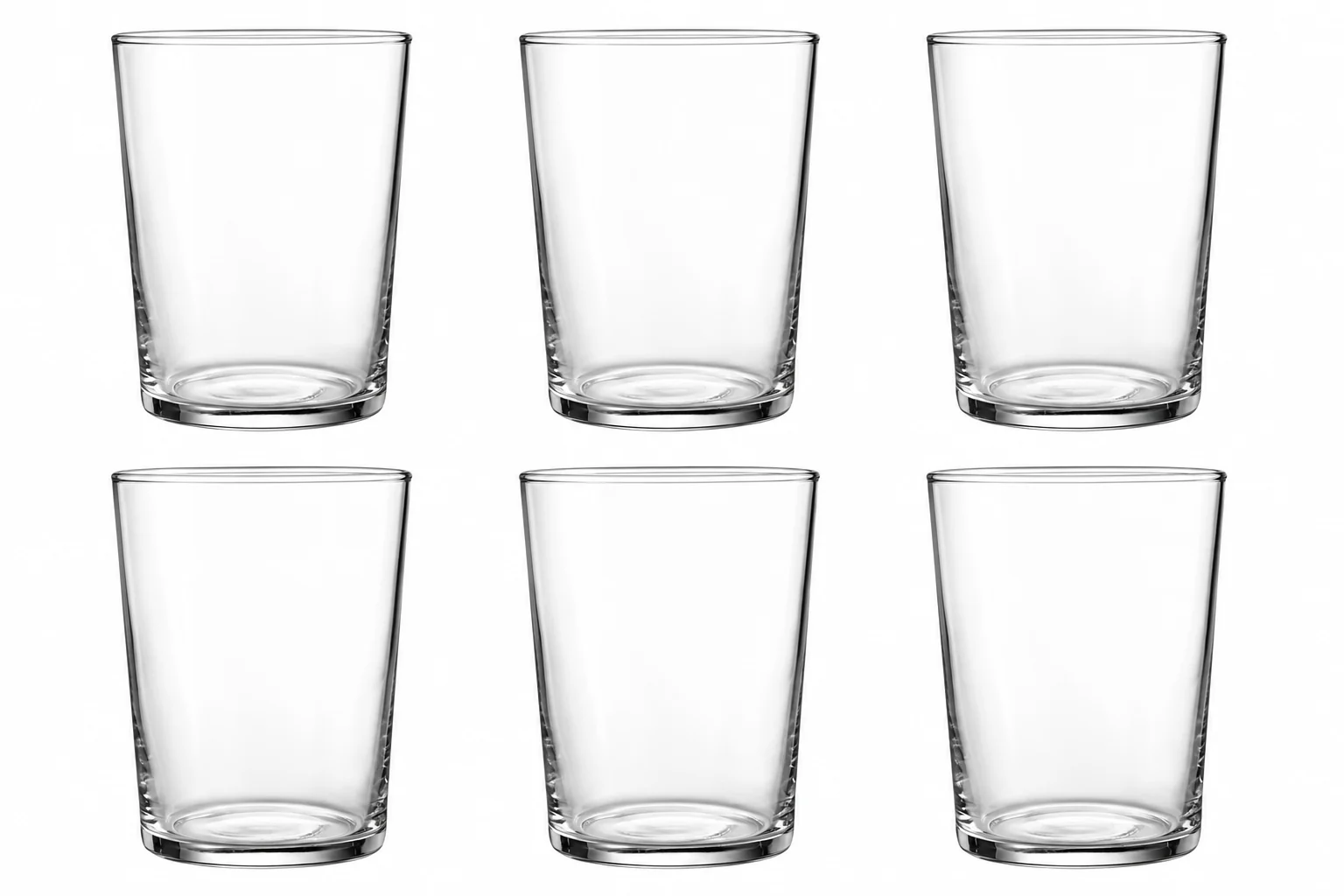 Set 6 pahare, 510 ml, Sticla, Cesiro