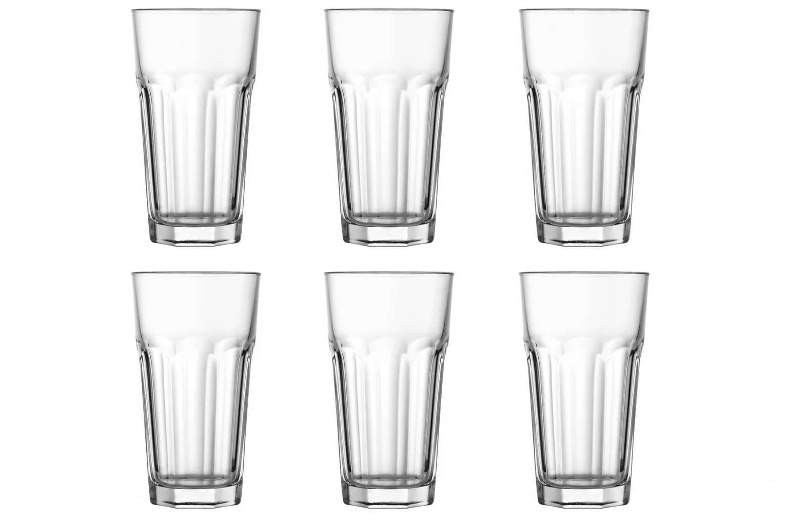 Set 6 pahare, 325 ml, Sticla, Cesiro