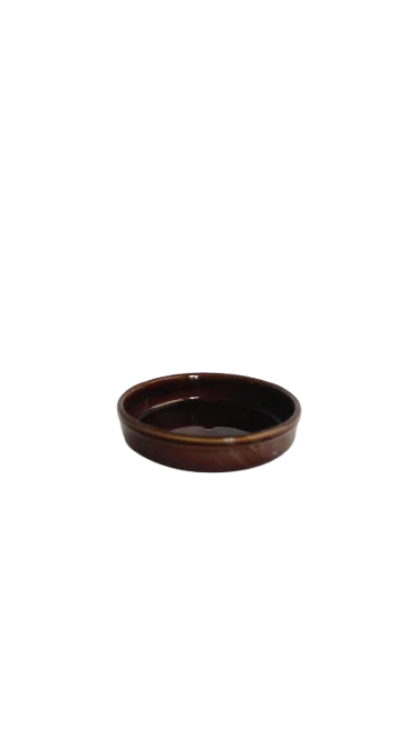 Vas termorezistent, 15.5x3.5 cm, Cesiro, Maro inchis 3
