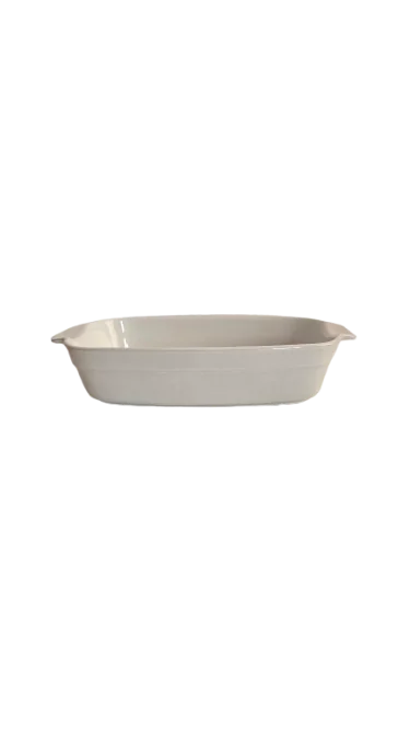 Vas termorezistent, 31x18.5, x6.5, Cesiro, Alb
