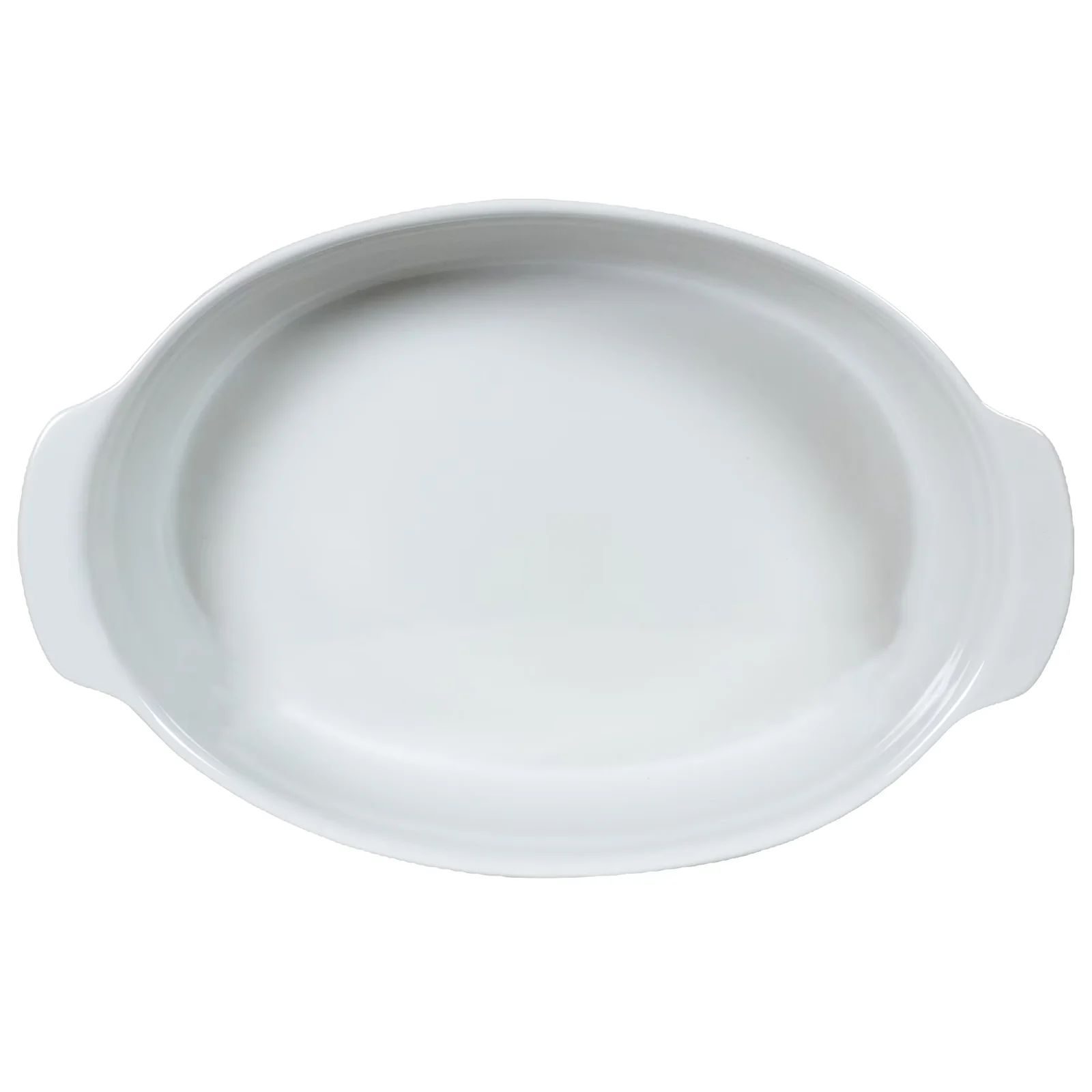 Vas termorezistent oval, 29.5x17x6 cm, Cesiro, Alb 4