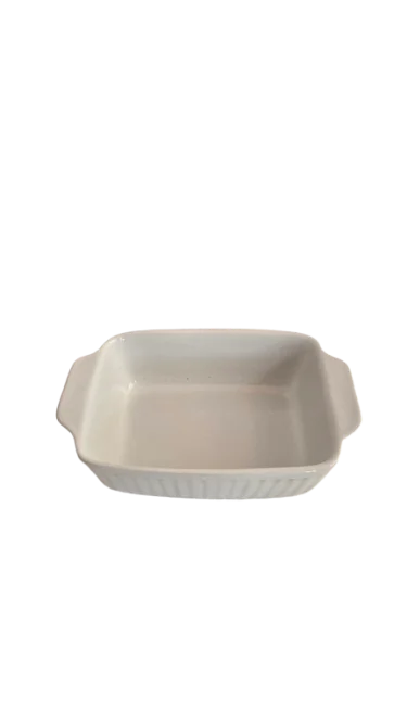 Vas termorezistent dreptunghiular, 25.4x16.3x6.5 cm, Cesiro, Alb 4