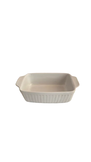 Vas termorezistent dreptunghiular, 25.4x16.3x6.5 cm, Cesiro, Alb 5