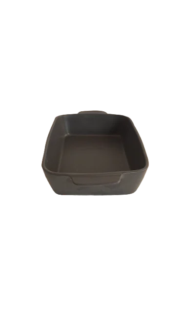 Vas termorezistent dreptunghiular, 32x20x7 cm, Cesiro, Gri mat 7