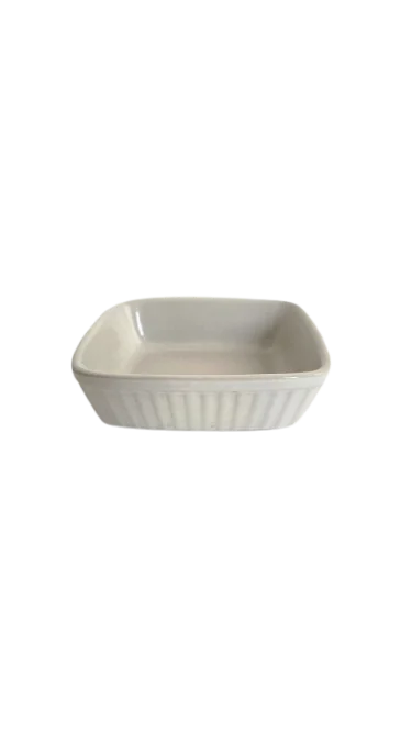 Vas termorezistent, 14x4x3, Cesiro, Alb