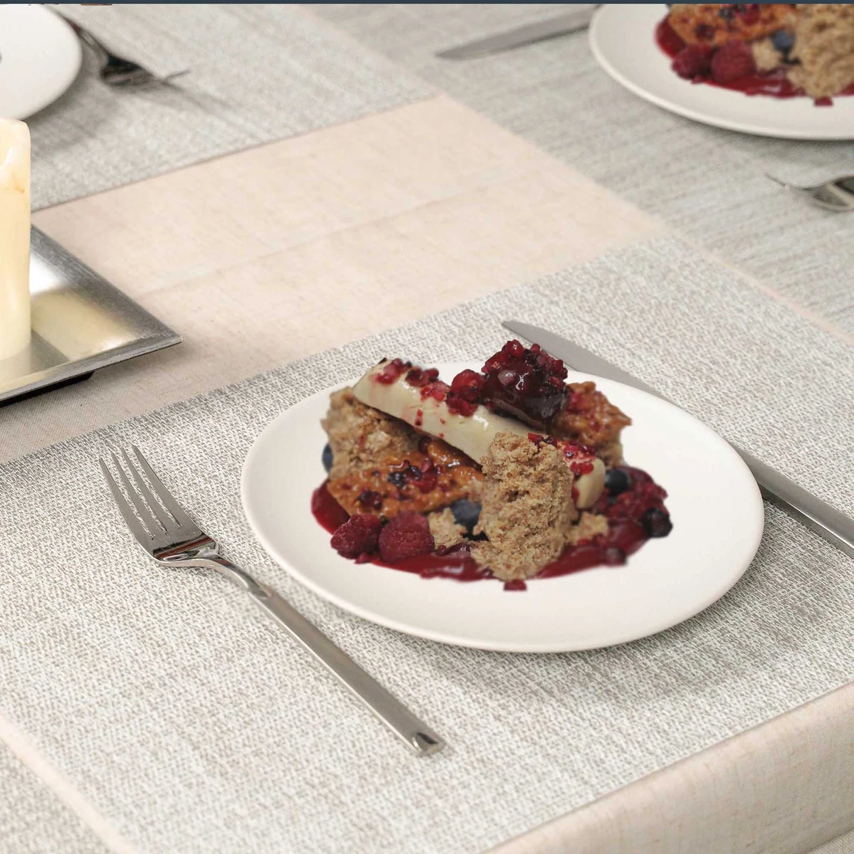 Set farfurii 4 piese, pentru o persoana, north pole, alb mat, imagine 5