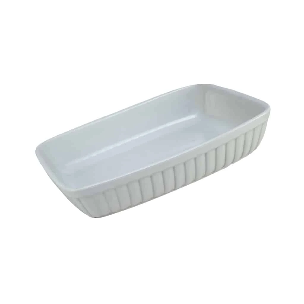 Vas termorezistent 27 x 22.5 x 5.5 cm, бял