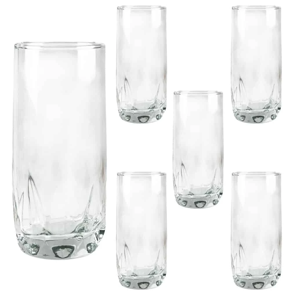 Set 6 pahare din sticla 380 ml