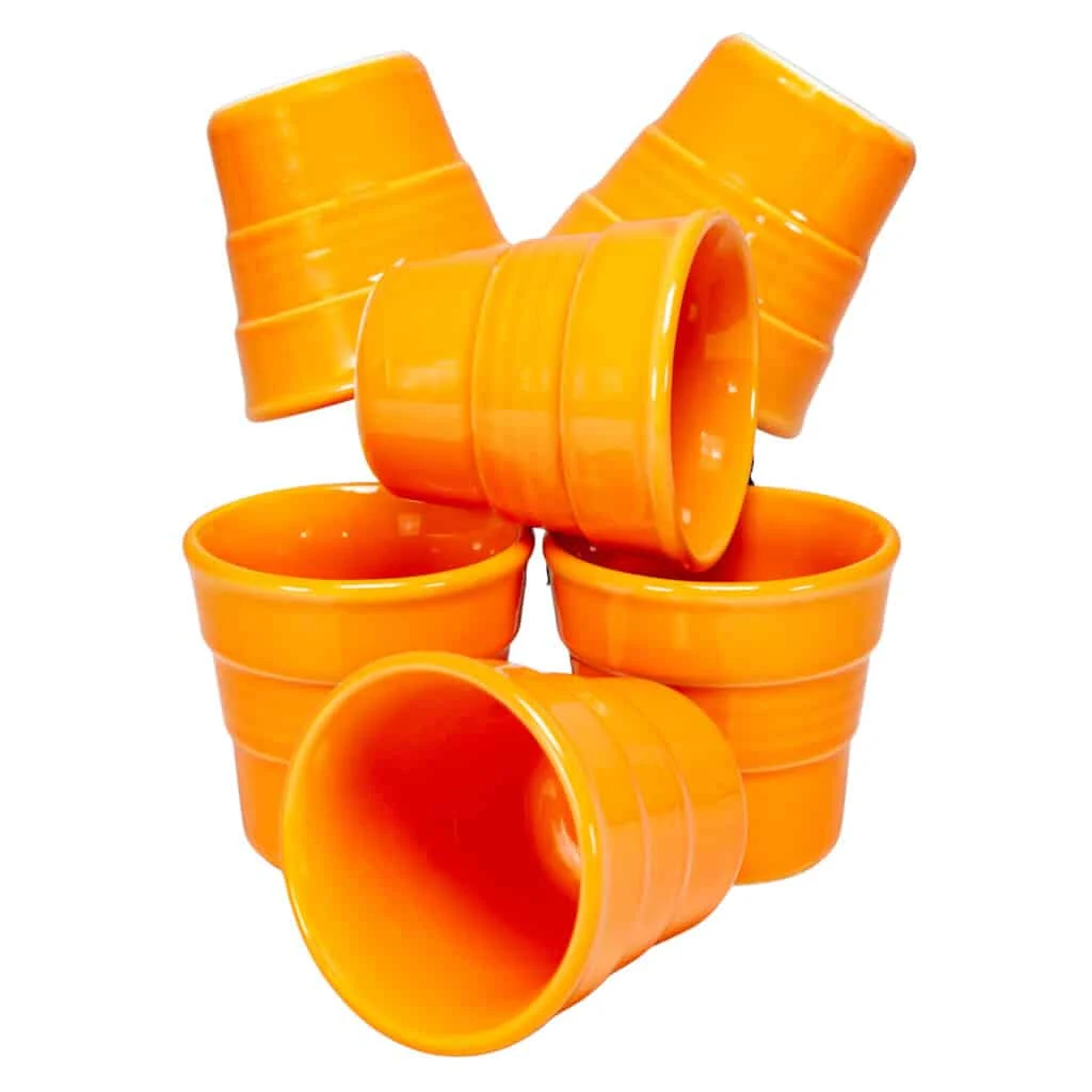 Set 6 pahare de 90 ml orange tropical, CESIRO