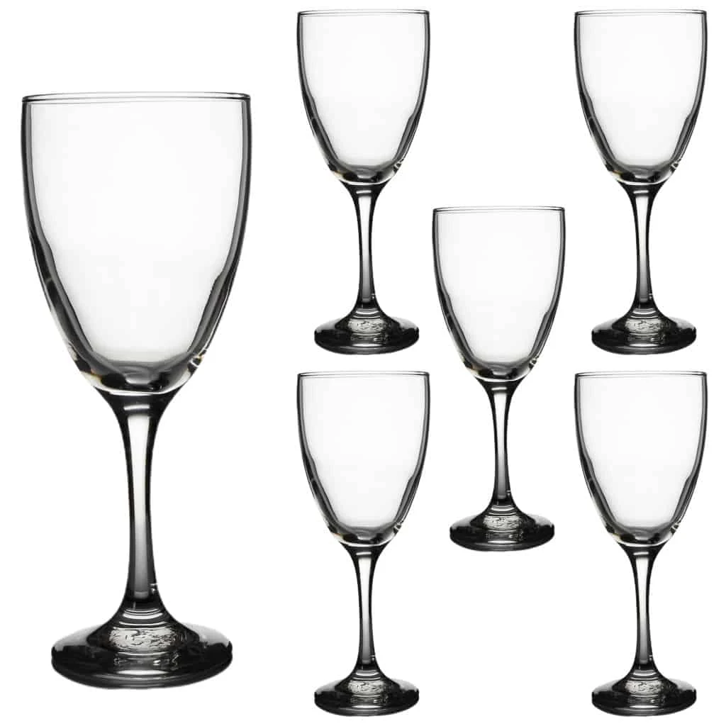 Set 6 pahare with picior din glass de 380 ml, CESIRO