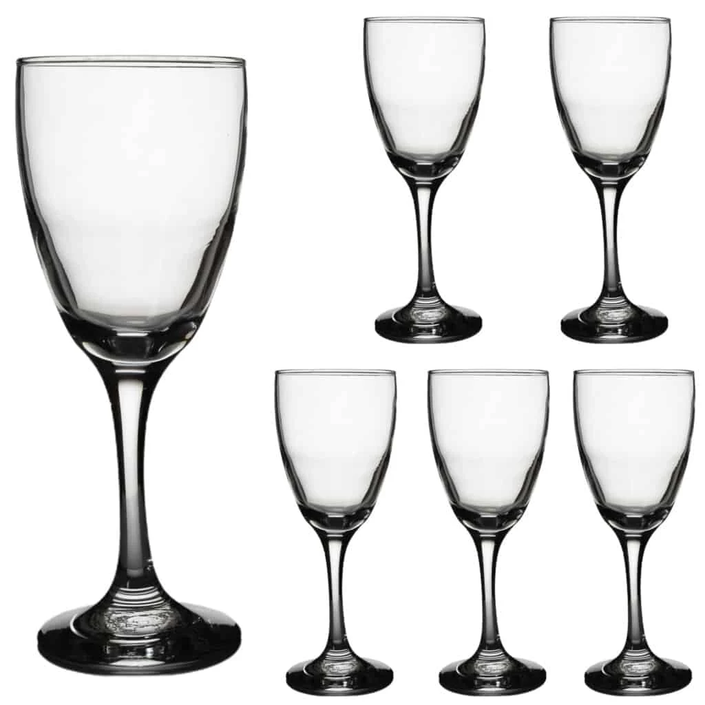 Set 6 pahare de 280 ml cu picior din sticla , Cesiro