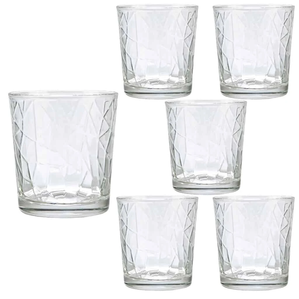 Set 6 pahare din glass de 285 ml, CESIRO