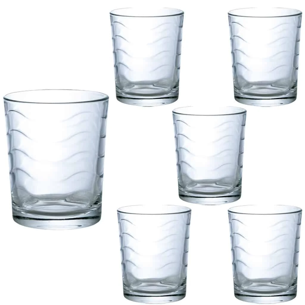 Set 6 pahare din Glas mit model de 155 ml CESIRO