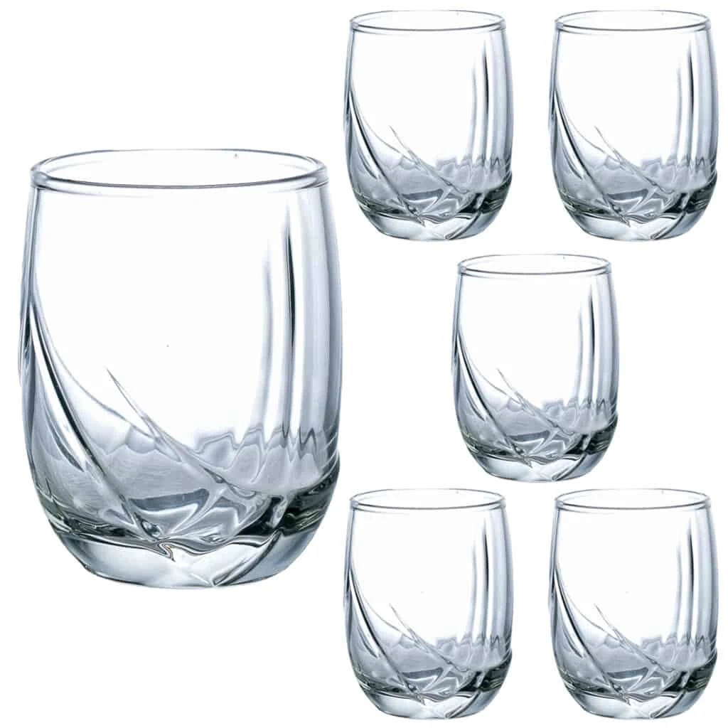 Set 6 pahare din Glas de 200 ml, CESIRO