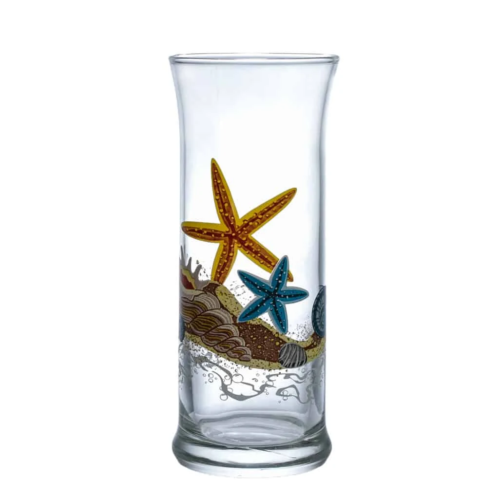Set 6 pahare din sticla decorate de 290 ml, CESIRO, imagine 4