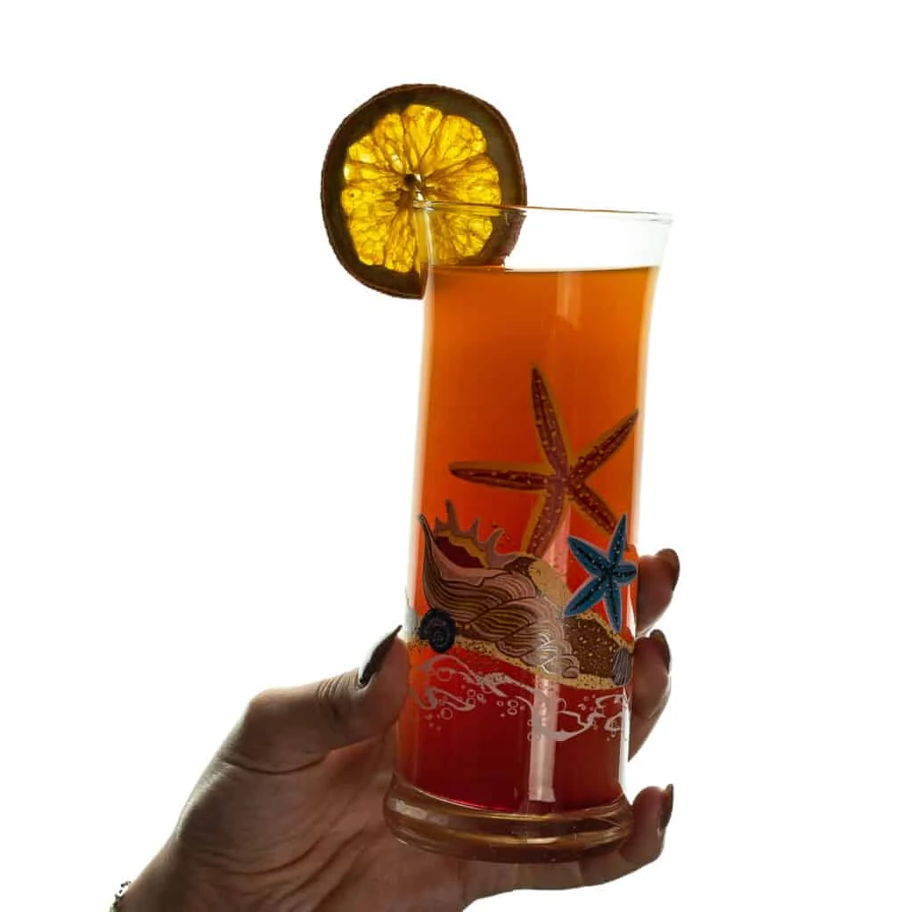 Set 6 pahare din sticla decorate de 290 ml, CESIRO, imagine 6
