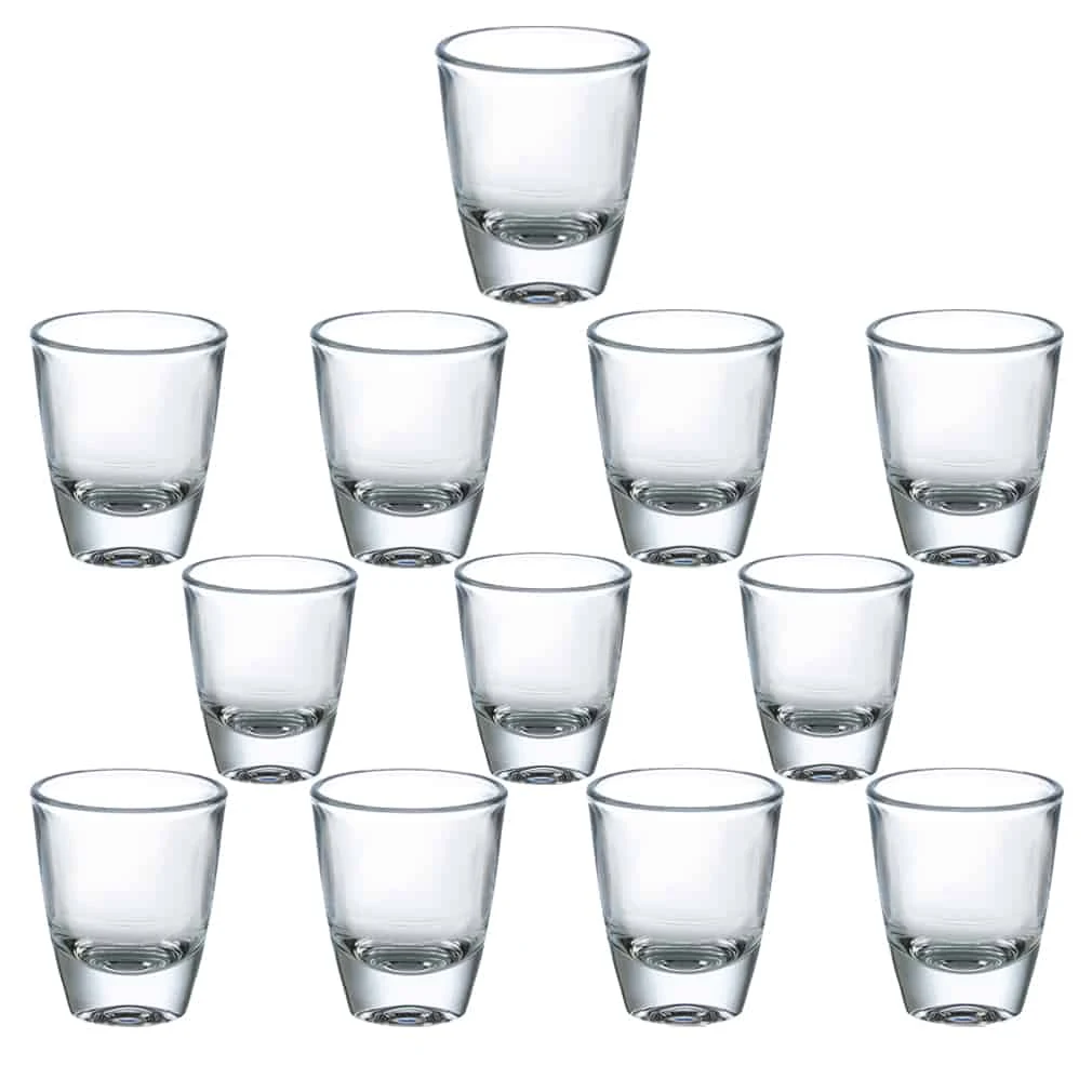 Set aus 12 Schnapsgläsern, 30 ml, Cesiro