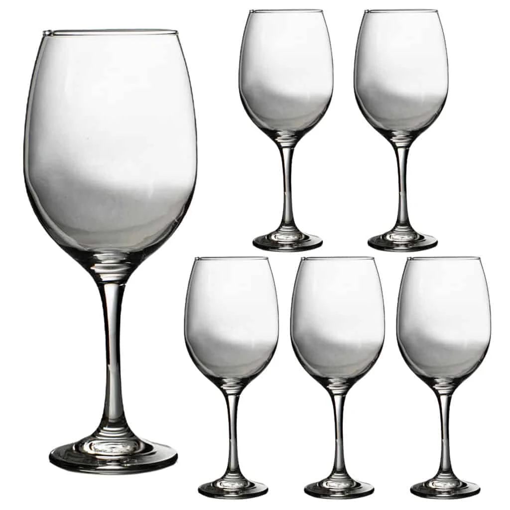 Set 6 pahare de 580 ml mit picior din Glas, CESIRO
