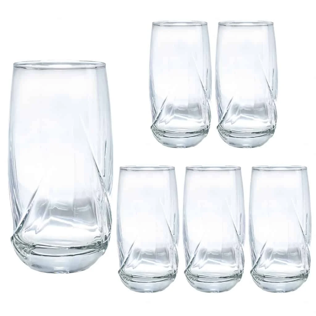 Set 6 pahare inalte din Glas 365 ml