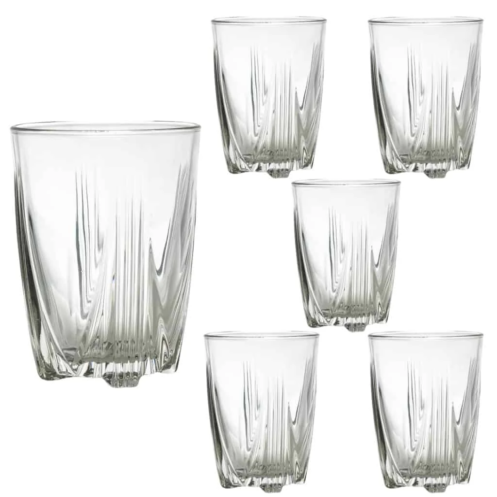 Set 6 pahare din glass 145 ml
