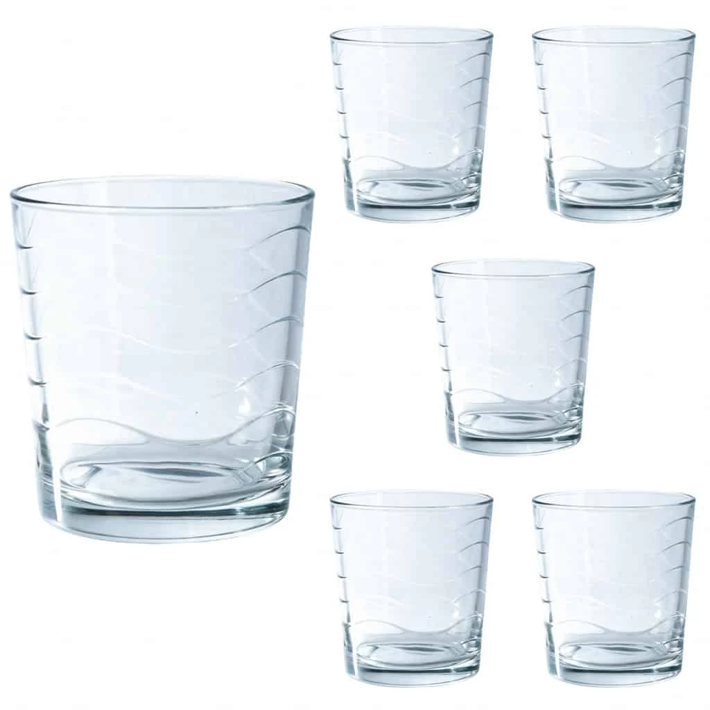 Σετ 6 ποτηριών, Kyma, 285 ml, διάφανα