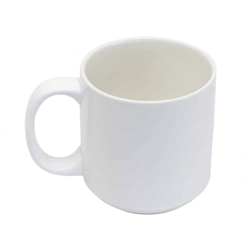 Set 4 cesti design italian din portelan alb, 350 ml, imagine 5