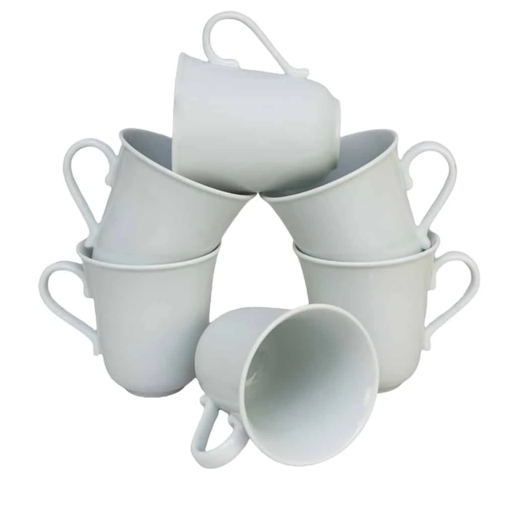 Комплект 6 чаши design italian alba de порцелан, 330 ml