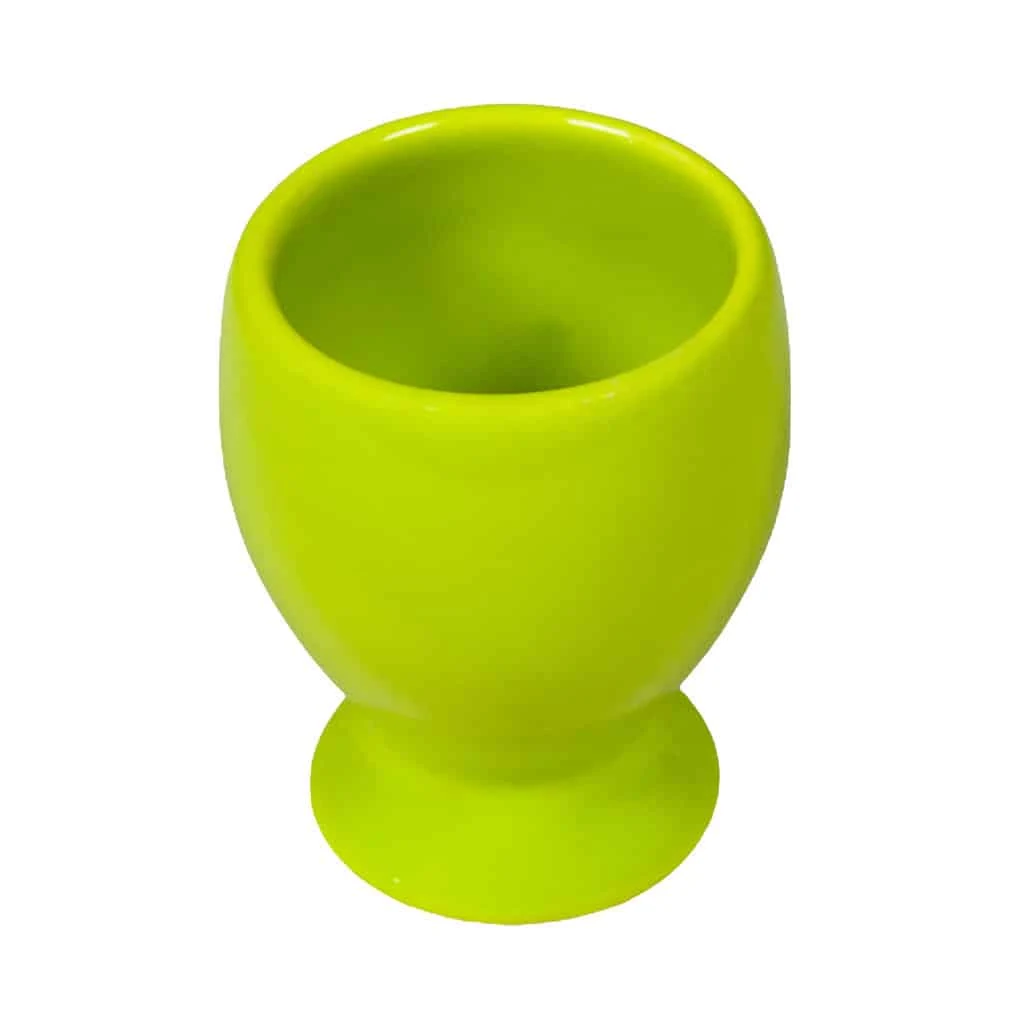 Set 6 suporturi de ou verde electric, 6 cm, imagine 2