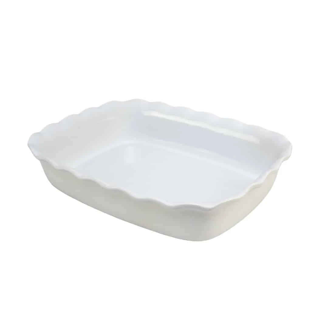 Vas termorezistent 29.5 x 22.5 x 6.5 cm, weiß