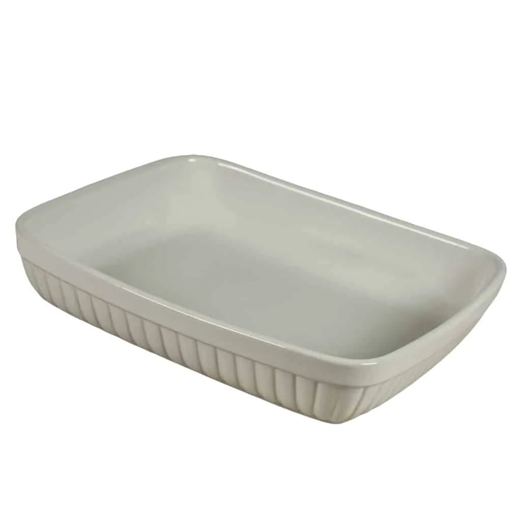 Vas termorezistent 31.5 x 26.5 x 6 cm, white