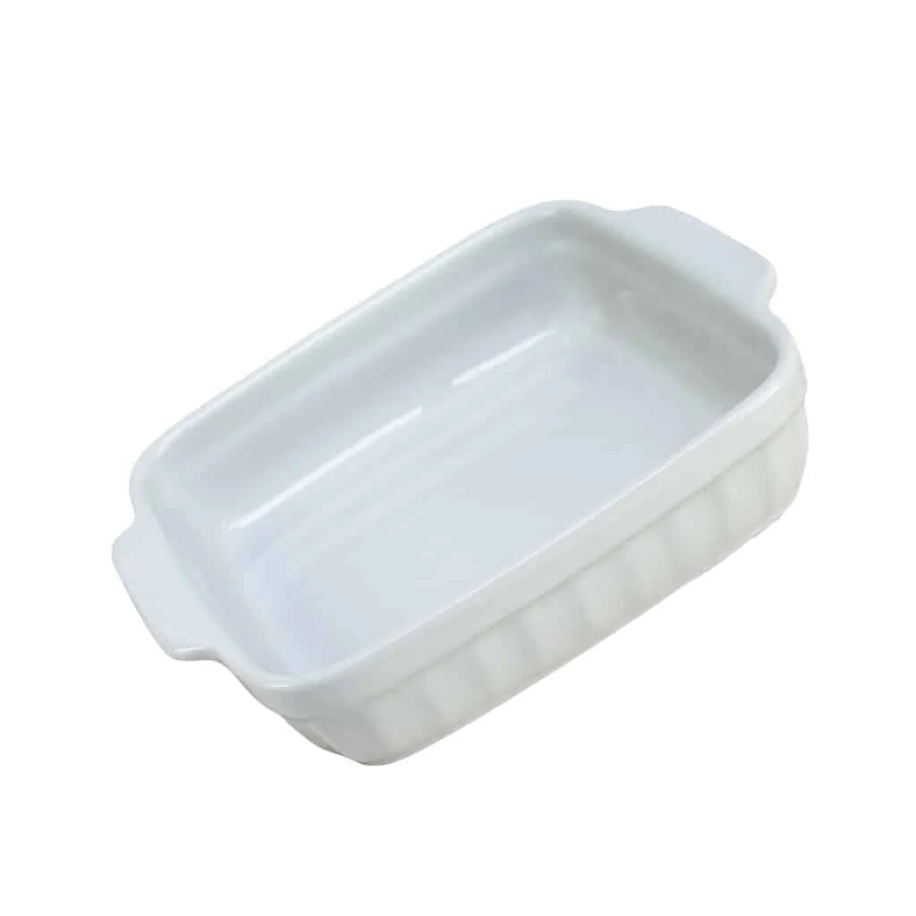 Vas termorezistent 19 x 17 x 4.5 cm, weiß