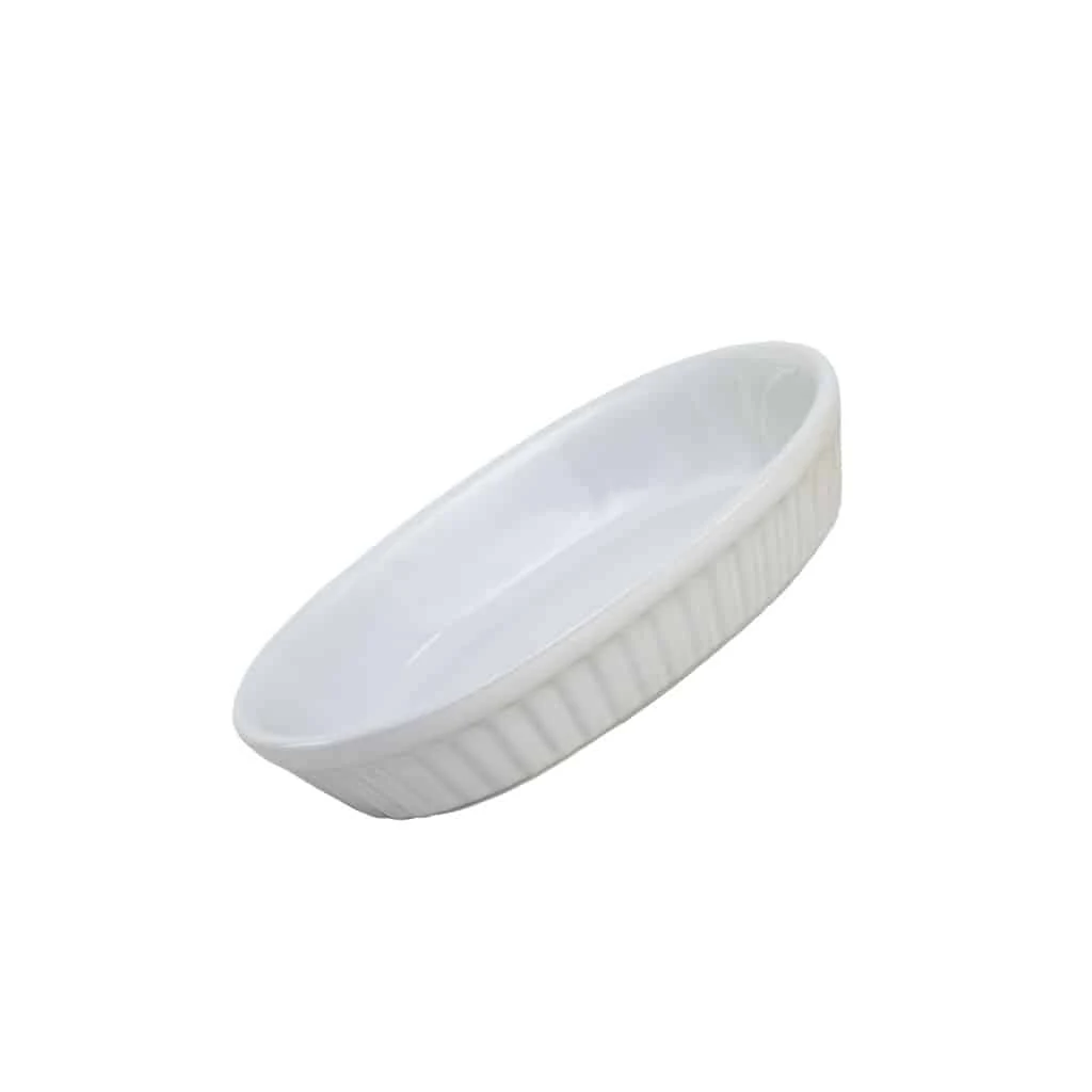 Vas termorezistent 18 x 13 x 4 cm, weiß