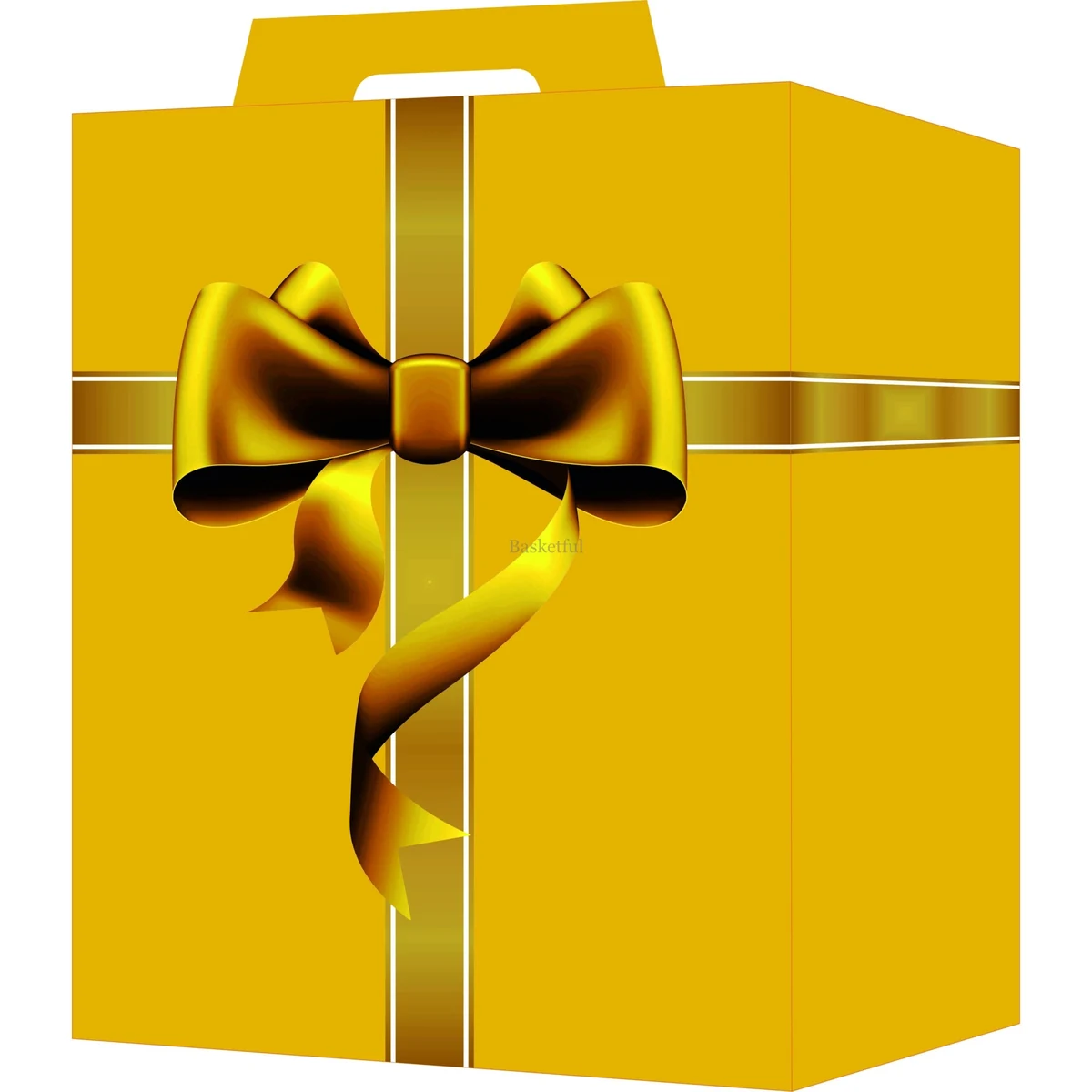 Cutie cadou galbena pentru set plates 12/16/18 piese