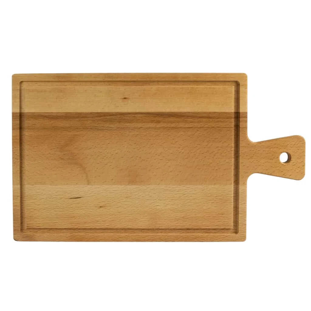 Tocator de lemn mit maner 400x230x15 mm, braun natur