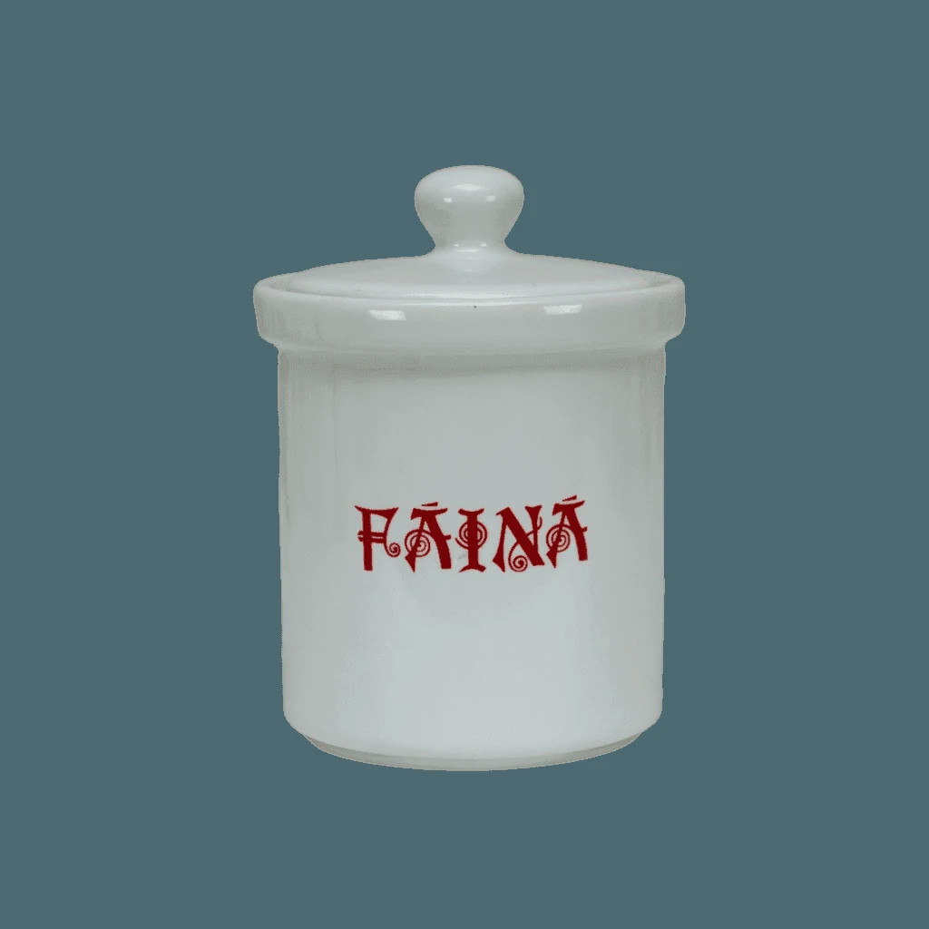 Cutie faina 600 g, CESIRO accesorii servire, λευκό