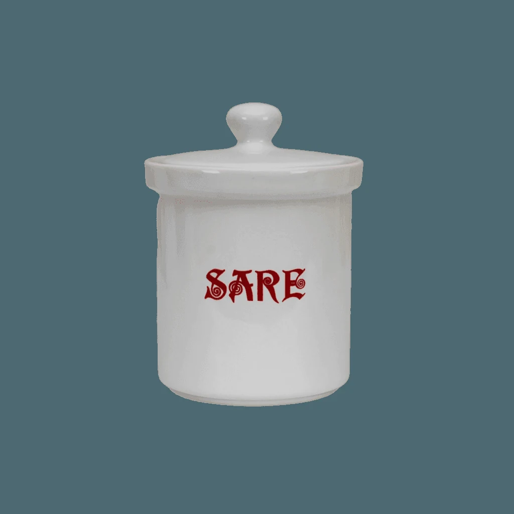 Cutie sare 600 g , Alb