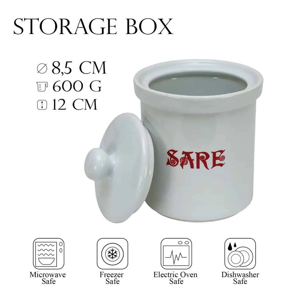 Cutie sare 600 g, alb, imagine 5